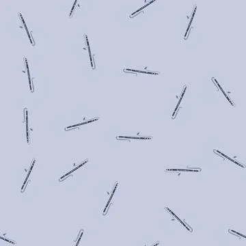 Seamless pattern jazz clarinet cartoon vector Stock Illustration