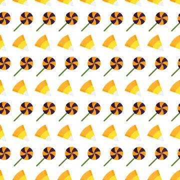 Seamless pattern jelly, lollipop Illustrazione stock