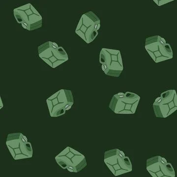 Seamless pattern jerry fuel can metal cartoon vector Stock Illustration