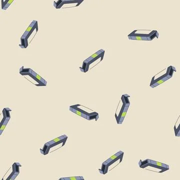 Seamless pattern jet ink cartridge cartoon vector Stock Illustration