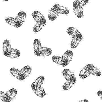 Seamless pattern jewelry ring wedding sketch hand drawn イラスト素材