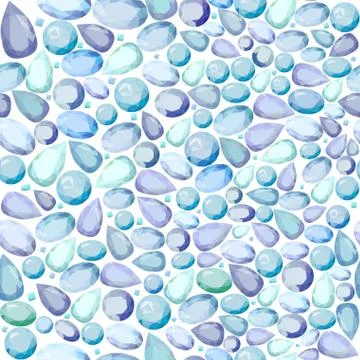 Seamless pattern with jewels Stock Illustration