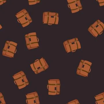 Seamless pattern job briefcase color icon vector イラスト素材