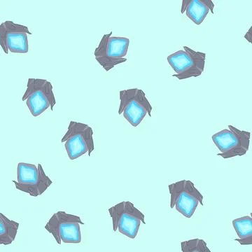 Seamless pattern journey magic door portal cartoon vector 스톡 일러스트