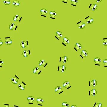 Seamless pattern joy eye emotions cartoon vector Ilustración de archivo