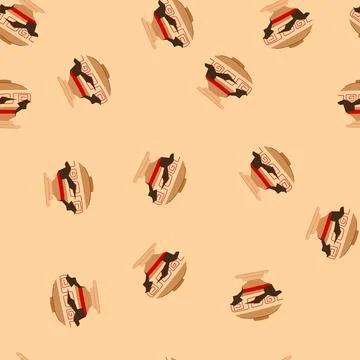 Seamless pattern jug broken antique pot cartoon vector Illustrazione stock