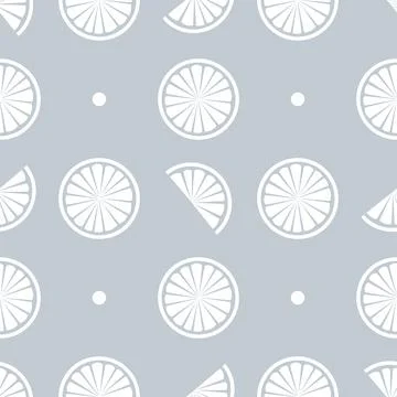 Seamless pattern with juicy slice vector illustration background. Stock Illustration
