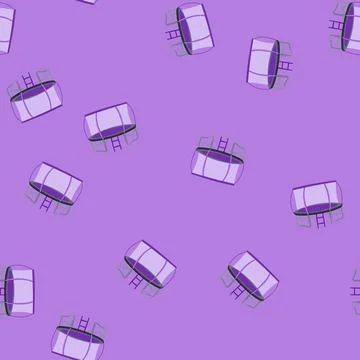 Seamless pattern jump trampoline jumping cartoon vector Stock Illustration