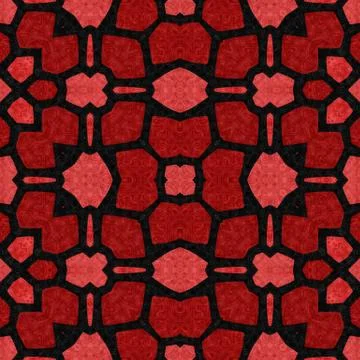 Seamless pattern kaleidoscopic texture background Illustrazione stock