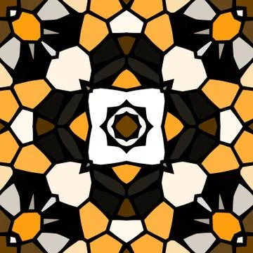 Seamless pattern kaleidoscopic texture background Stockillustratie