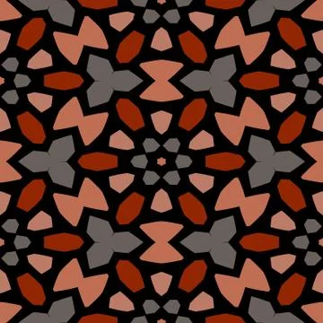 Seamless pattern kaleidoscopic texture background Stock Illustration