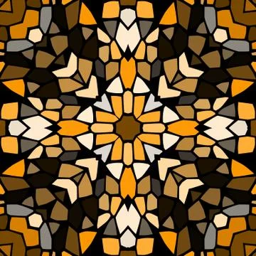 Seamless pattern kaleidoscopic texture background Illustrazione stock