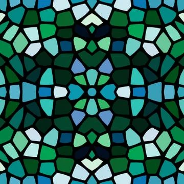 Seamless pattern kaleidoscopic texture background Illustrazione stock