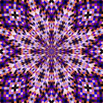 Seamless pattern kaleidoscopic texture background Illustrazione stock