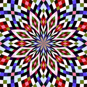 Seamless pattern kaleidoscopic texture background Illustrazione stock