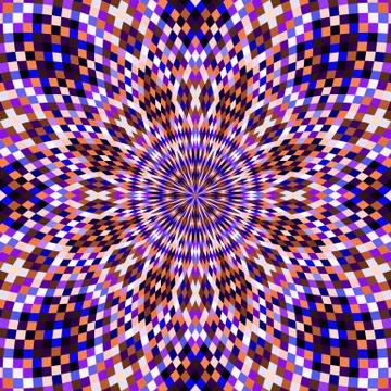 Seamless pattern kaleidoscopic texture background Illustrazione stock