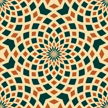 Seamless pattern kaleidoscopic texture background Illustrazione stock
