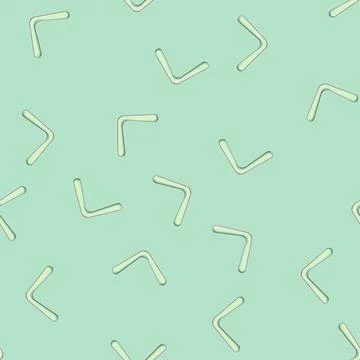 Seamless pattern kangaroo boomerang cartoon vector Stock Illustration