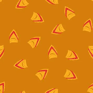 Seamless pattern kerchief handkerchief wild west cartoon vector Stock Illustration