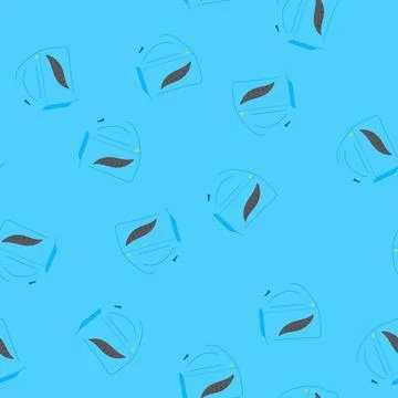 Seamless pattern kettle teapot electric cartoon vector Stock Illustration
