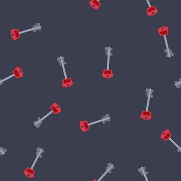 Seamless pattern key key cartoon vector イラスト素材