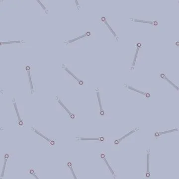 Seamless pattern key wrench cartoon vector Stock Illustration