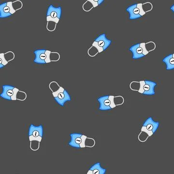 Seamless pattern keyless luggage lock cartoon vector Stockillustratie