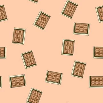 Seamless pattern keypad garage door cartoon vector Stock Illustration