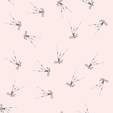 Seamless pattern kid telescope cartoon vector Illustrazione stock