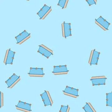 Seamless pattern kid toy box cartoon vector イラスト素材