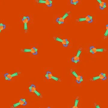 Seamless pattern kids bubble gun toy cartoon vector Stock Illustration