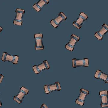 Seamless pattern kids car top view cartoon vector Illustrazione stock