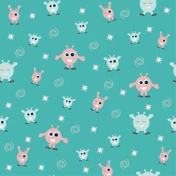 Seamless pattern for kids Stock Illustration