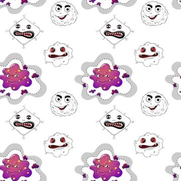 Seamless pattern with kid's theme Stock Illustration