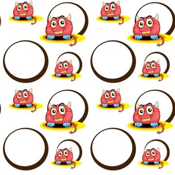 Seamless pattern with kid's theme 스톡 일러스트