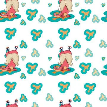 Seamless pattern with kid's theme イラスト素材