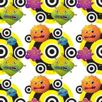 Seamless pattern with kid's theme イラスト素材
