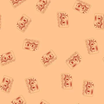 Seamless pattern kit suture practice pad cartoon vector Stockillustratie
