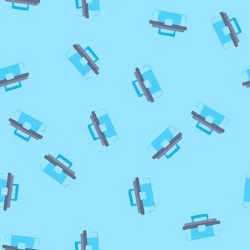 Seamless pattern kit toolbox cartoon vector イラスト素材