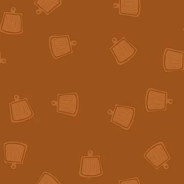 Seamless pattern kitchen chopping board cartoon vector Stock Illustration
