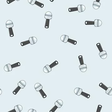 Seamless pattern kitchen coconut scraper tool cartoon vector Illustrazione stock
