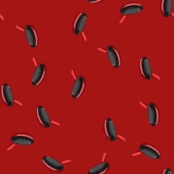 Seamless pattern kitchen crepe maker cartoon vector Illustrazione stock