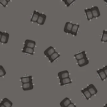 Seamless pattern kitchen double boiler pan cartoon vector Stock Illustration