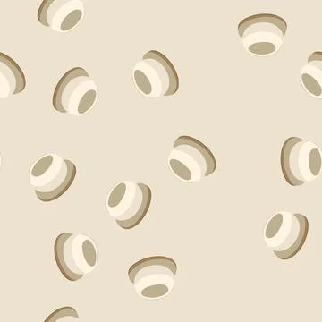 Seamless pattern kitchen egg holder cartoon vector Stock Illustration