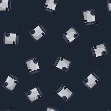 Seamless pattern kitchen fryer air cartoon vector Stock Illustration