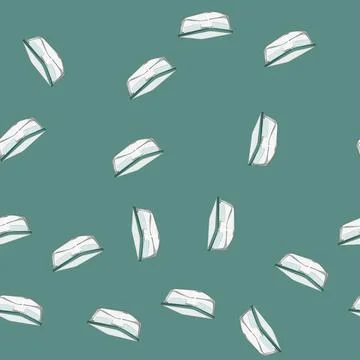 Seamless pattern kitchen glass container cartoon vector Illustrazione stock