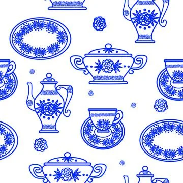 Seamless pattern  kitchen Stock Illustration