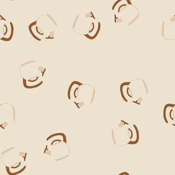 Seamless pattern kitchen kettle cartoon vector Stock Illustration