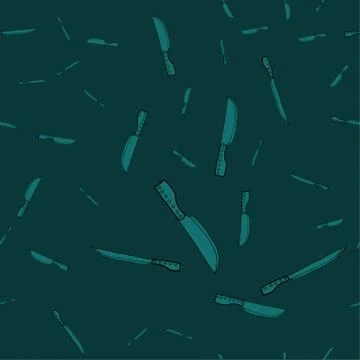 Seamless pattern with kitchen knives. Stock Illustration