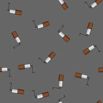 Seamless pattern kitchen mill coffee grinder manual cartoon vector Stock Illustration